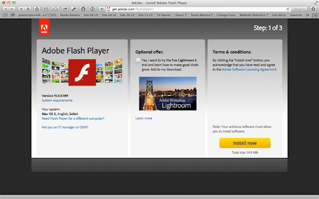 adobe flash player for mac os x 10.4 tiger powerpc